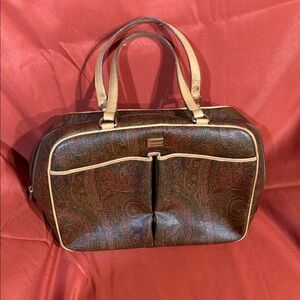 Paisley Brown and Tan Etro  Bag